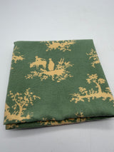 19x24” tea towel Kitchen Towel green Asian  print