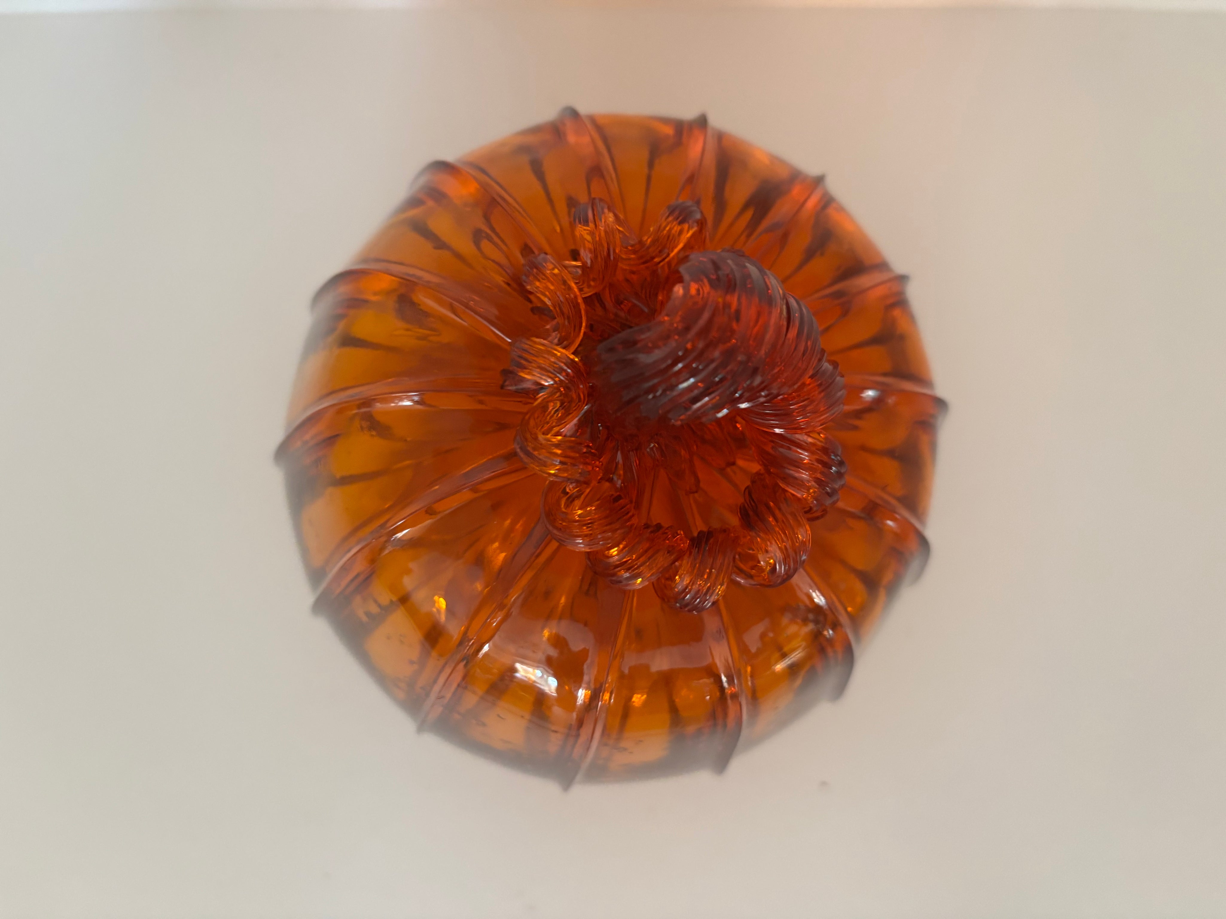 MCM Glass blown pumpkin