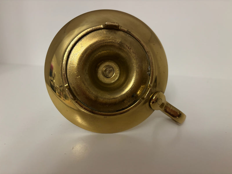vintage brass chamberstick — alternate view