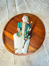 Hand-carved and painted Wooden Musical Wall Hanging