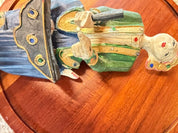 Hand-Carved and Painted Wooden Musical Wall Hanging