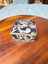 Wedge wood Cornucopia Bone China Trinket Box