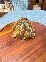 Denmead Pottery Glazed Hound Dog Glass Holder
