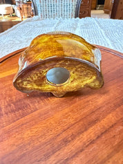 Denmead Pottery Glazed Hound Dog Glass Holder
