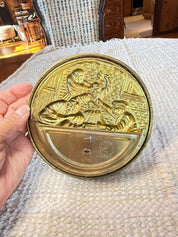 Brass Round Wall Pocket