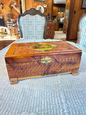 Hand-carved Cedar Box