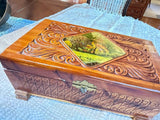 Hand-carved Cedar Box