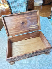 Hand-carved Cedar Box