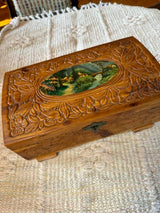 Hand-Carved Cedar Jewelry Box