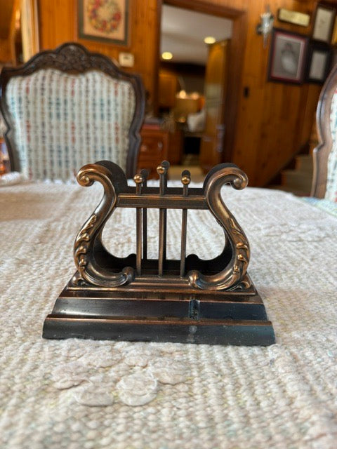 Bronze-Toned Desk Organizer