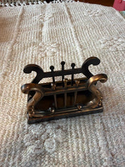 Bronze-Toned Desk Organizer