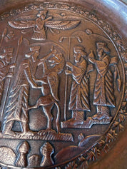 Embossed Copper Decorative Plate