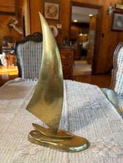 Brass Sailboat Sculpture