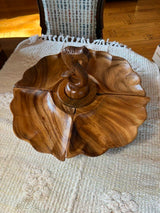 MCM MONKEY POD WOOD LAZY SUSAN