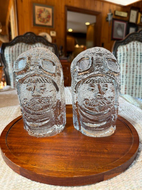 ICE FLOE AVIATOR BOOKENDS
