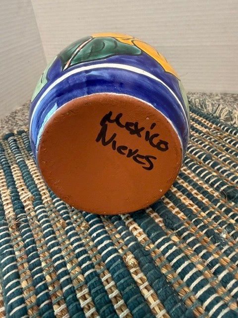 Hand Painted Mexican Vase