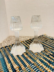 Oneida Celeste Crystal Candlestick Holders