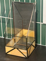 VTG stain glassed mirrored wall pocket