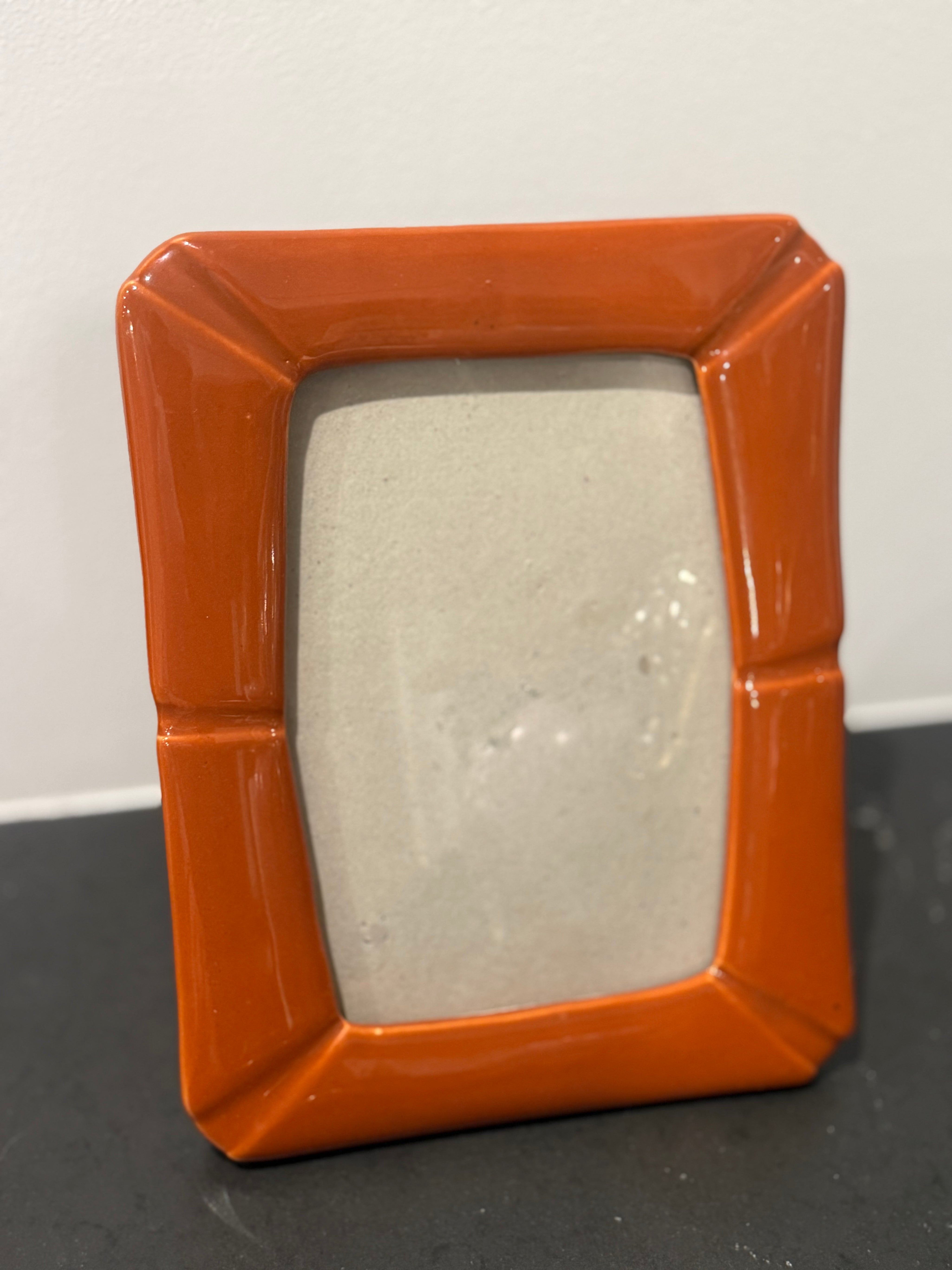MCM terracotta ceramic frame