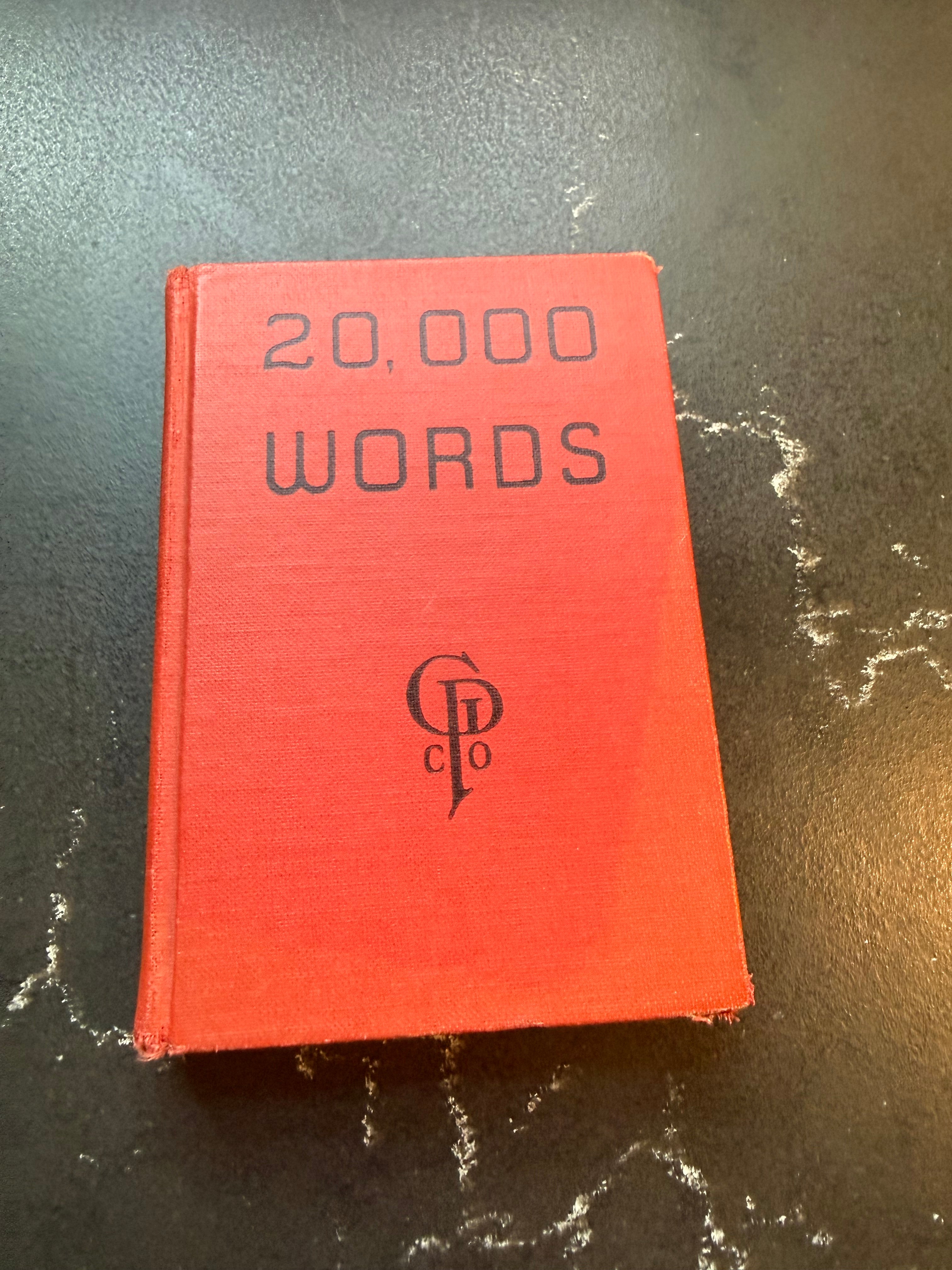 VTG 20k Words Book, Red