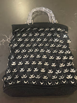VTG crocheted pop top hand bag