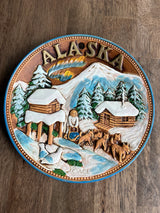 Alaska Relief Mold Souvenir Plate