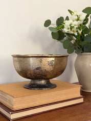 Antique Homan Hammered Silverplate Bowl - (0291)
