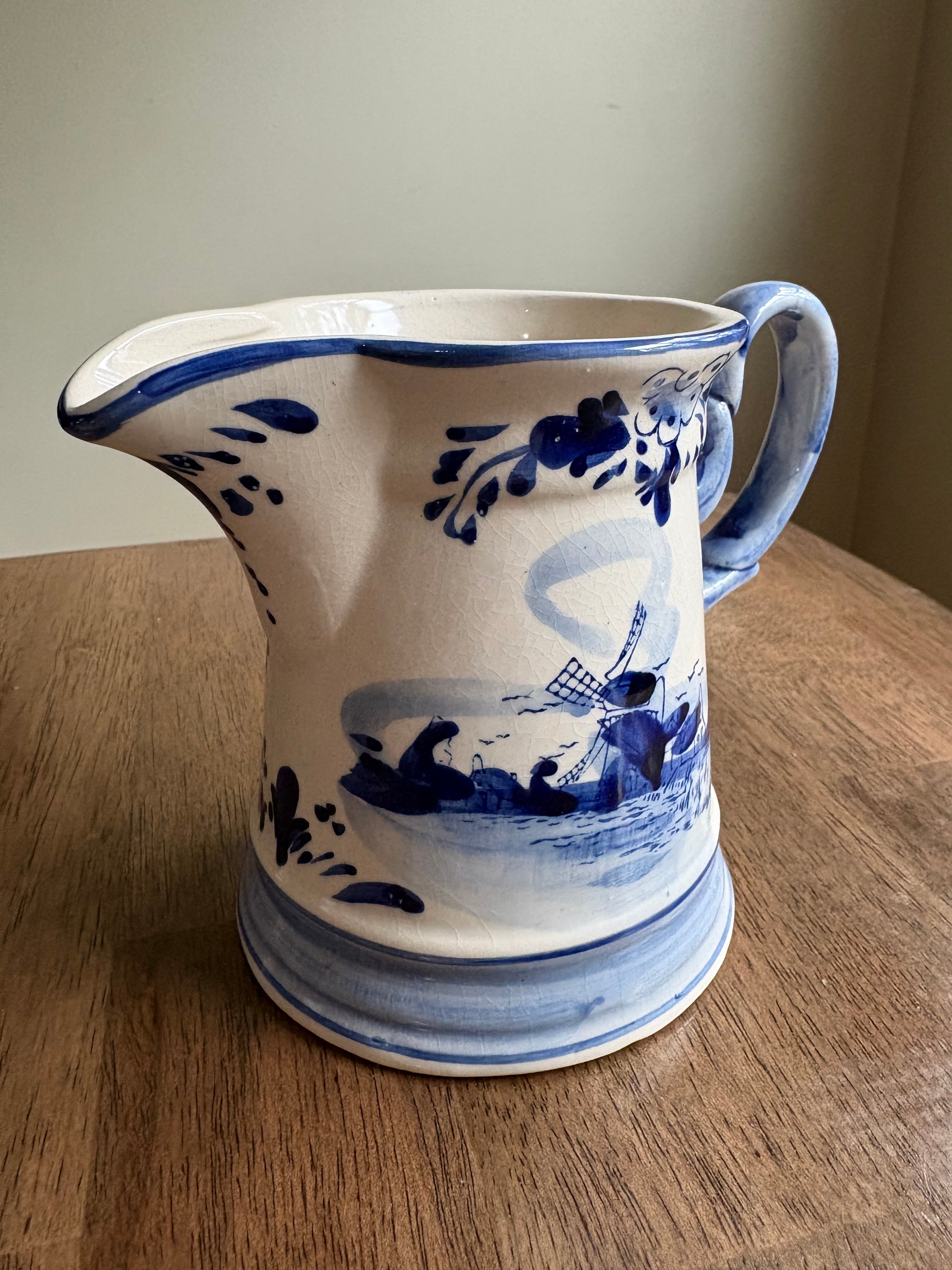 Delft Blue and White Pitcher