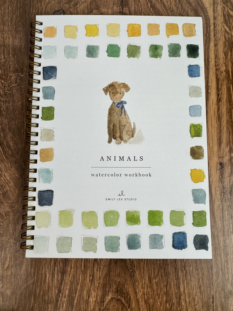 Animals Watercolor Workbook
