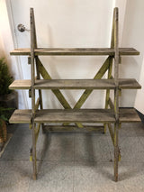 Old Wooden Lincoln Park Florist 3 Tier Display Stand