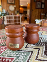 Solid Teak Salt/Pepper Shakers (MCM)