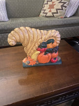 Cast Iron Cornucopia Door Stop