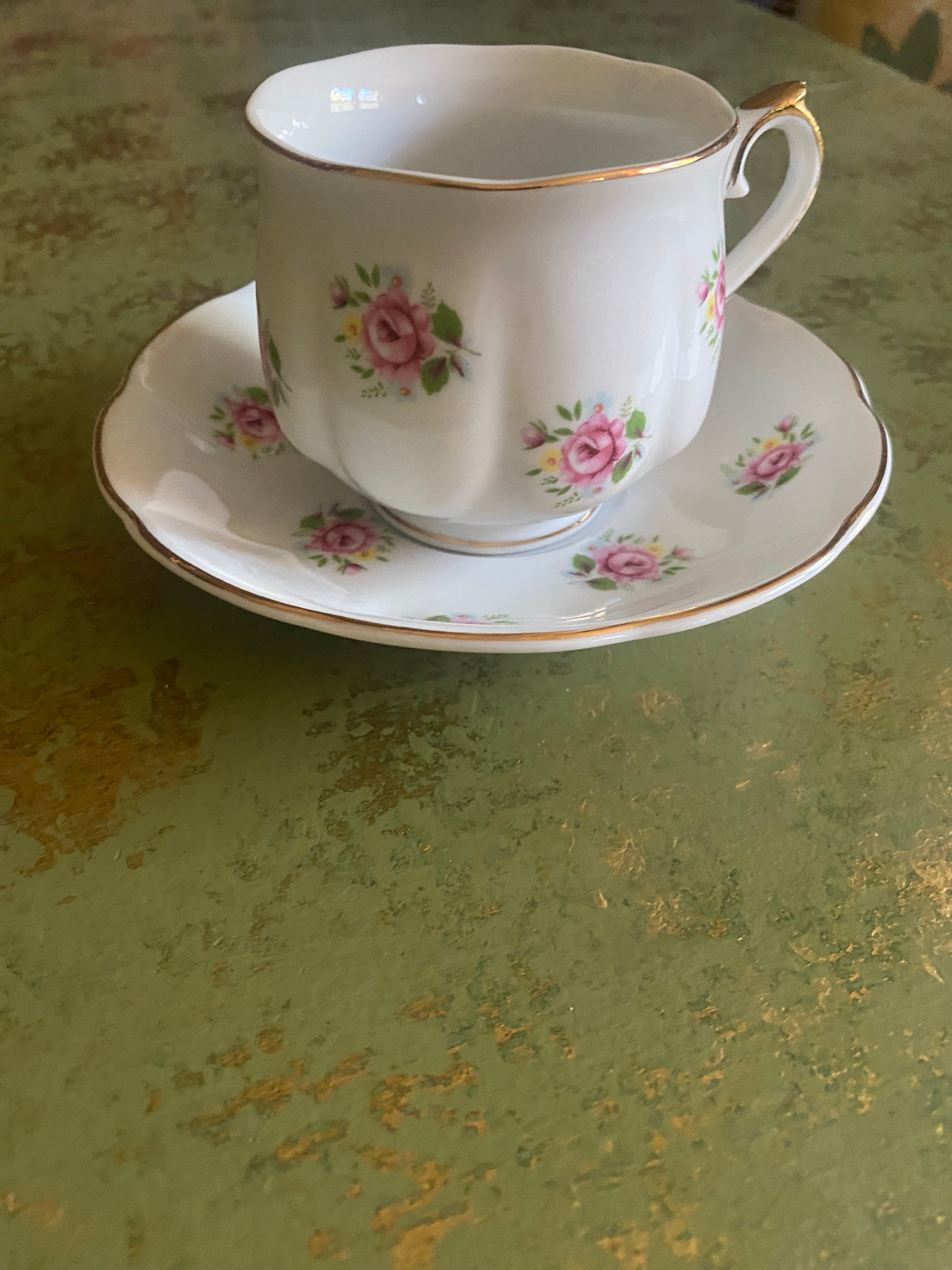 Vtg Tea Cup & Saucer-Extra Touch by FTD-Japan