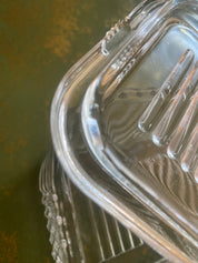 Vtg Glass Covered Refrigerator Dish