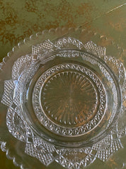 EAPG Glass Domed Butter Dish with Lid-D C Jenkins #514