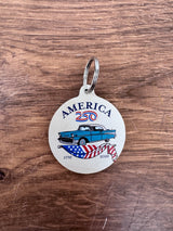 Vintage Car | America 250 Key Chain