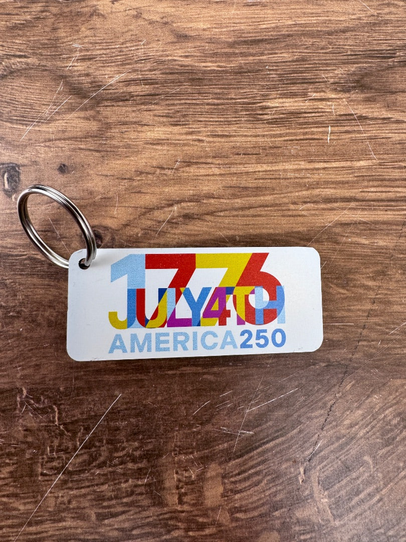 July 4th 1776 Keychain