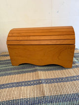 WOODEN BOX W/ROUNDED TOP