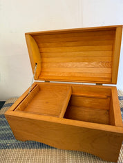WOODEN BOX W/ROUNDED TOP