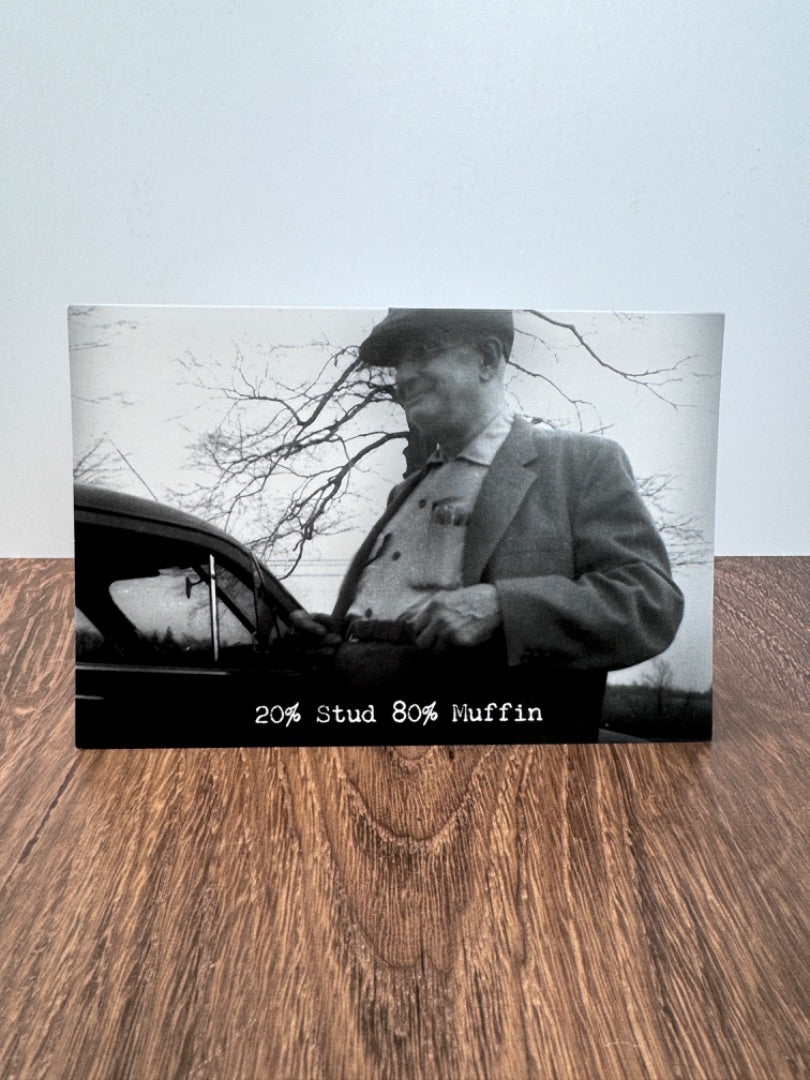 Happy Birthday Stud Muffin Greeting Card