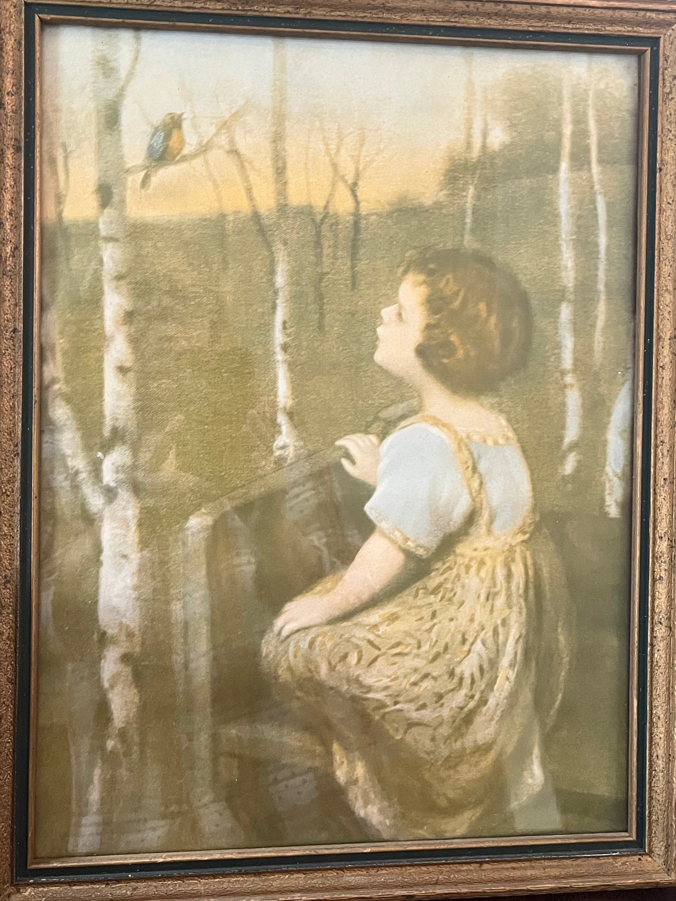 VTG. ‘20s Litho ‘Spring Song’ by Simon Glucklich