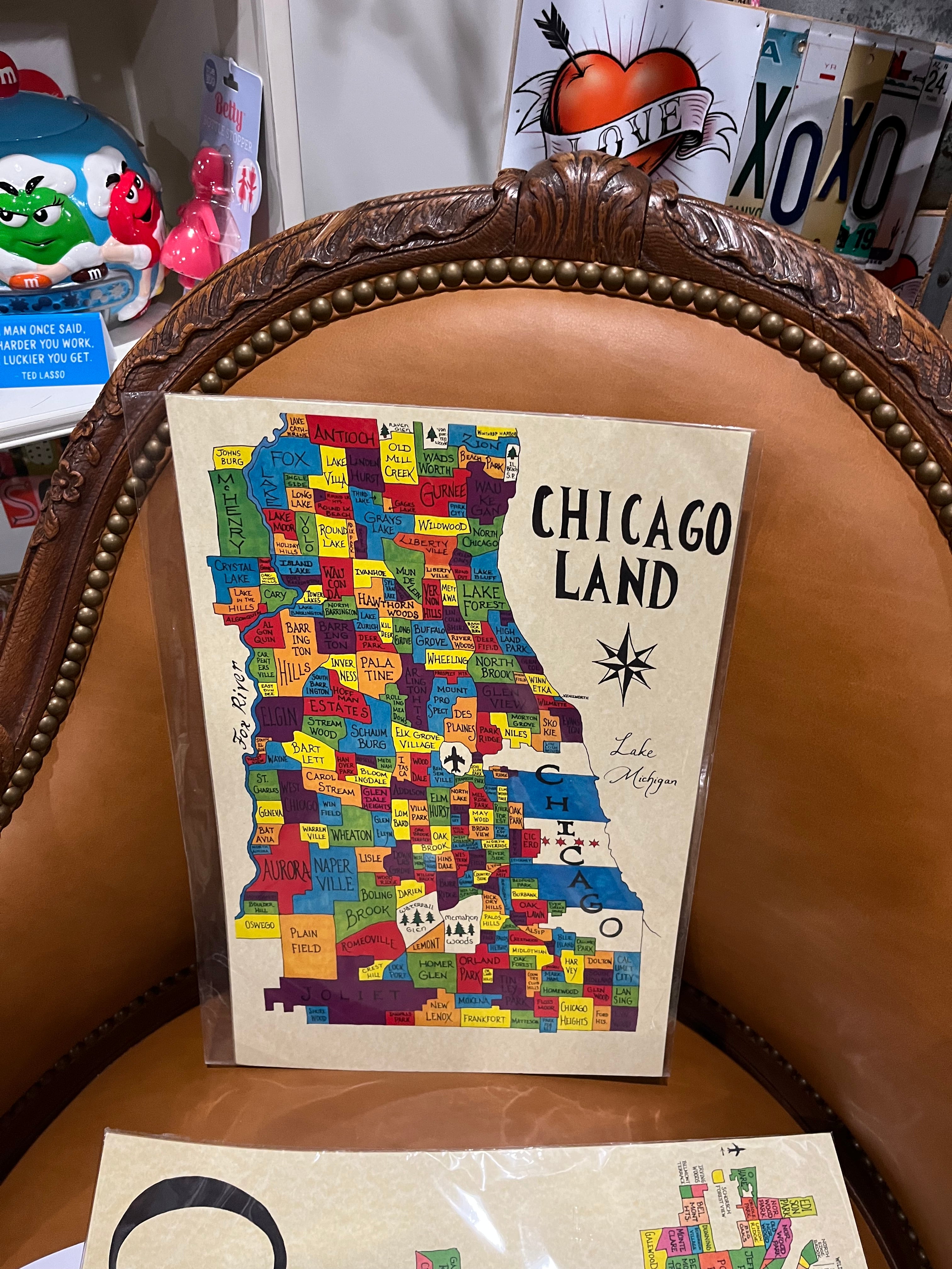 HM Map Chicago Suburbs (Color) - New