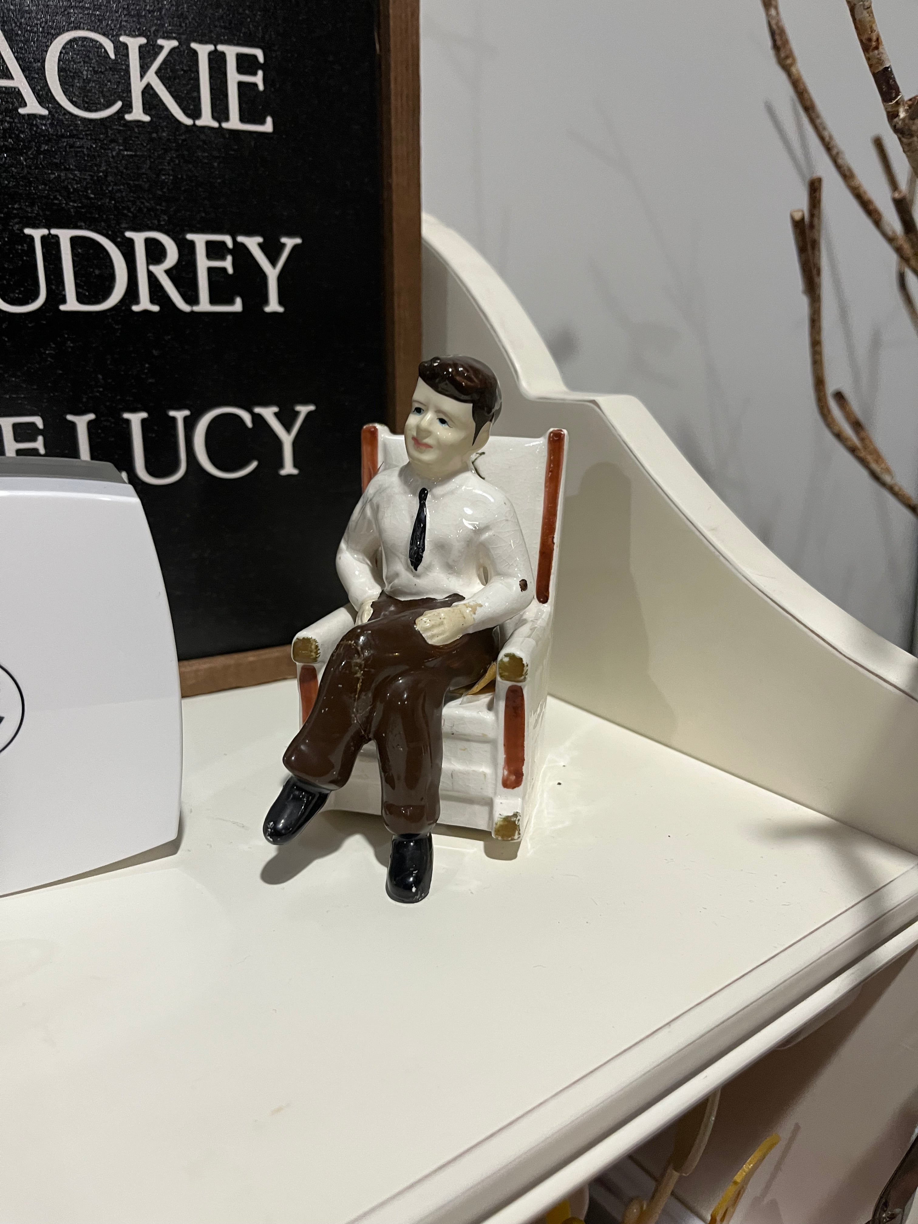 Vtg JFK & Rocking Chair S&P Set