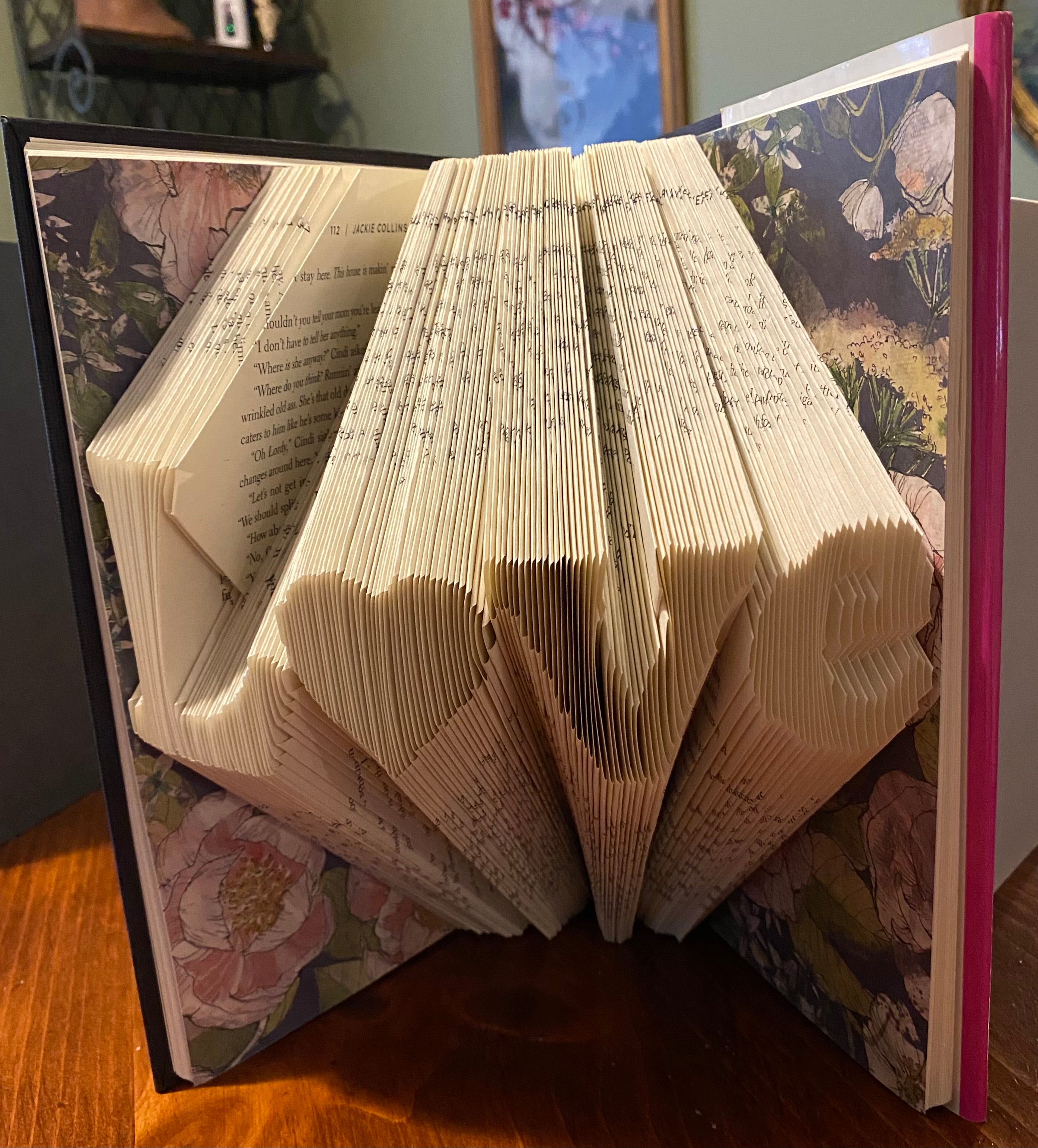 Folded Book - Love w/Rose cover sheet
