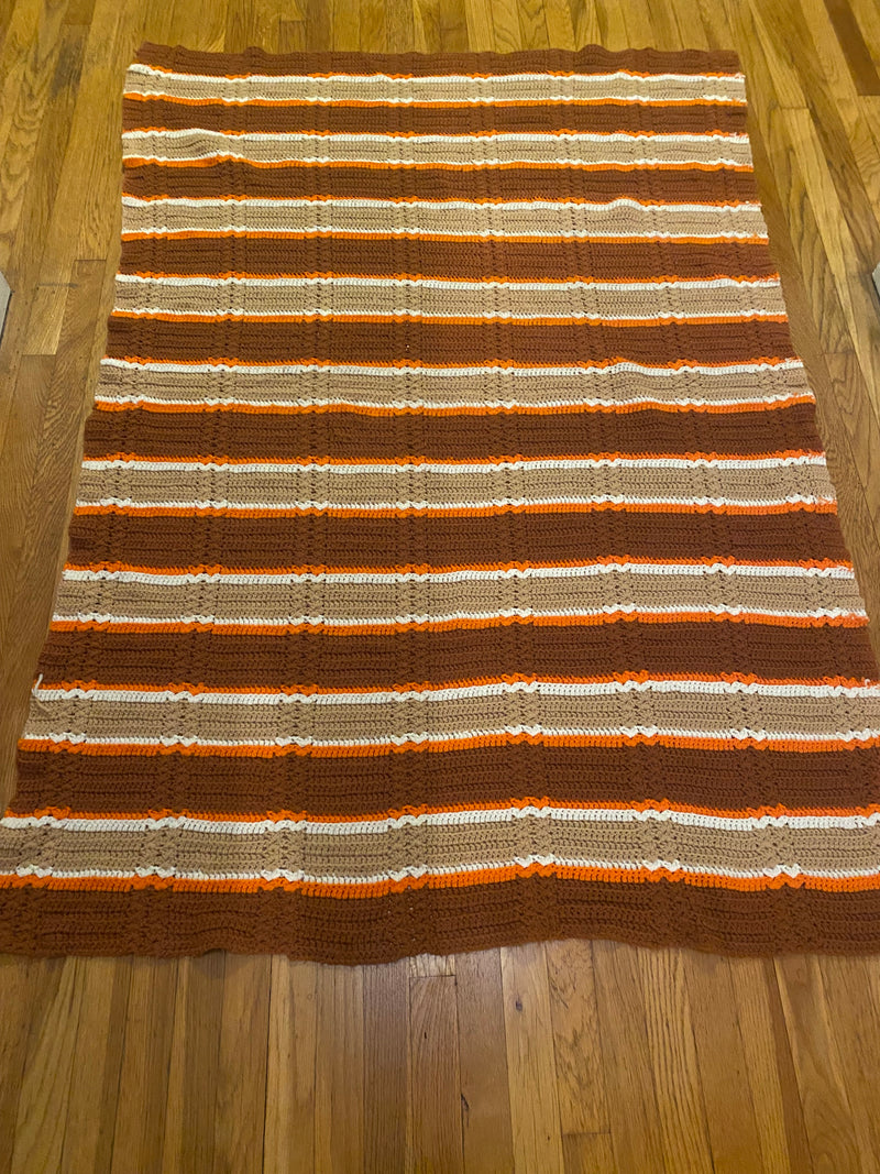 Hand Crocheted Blanket-Fall Colors by 826 - MoEx Upcycling