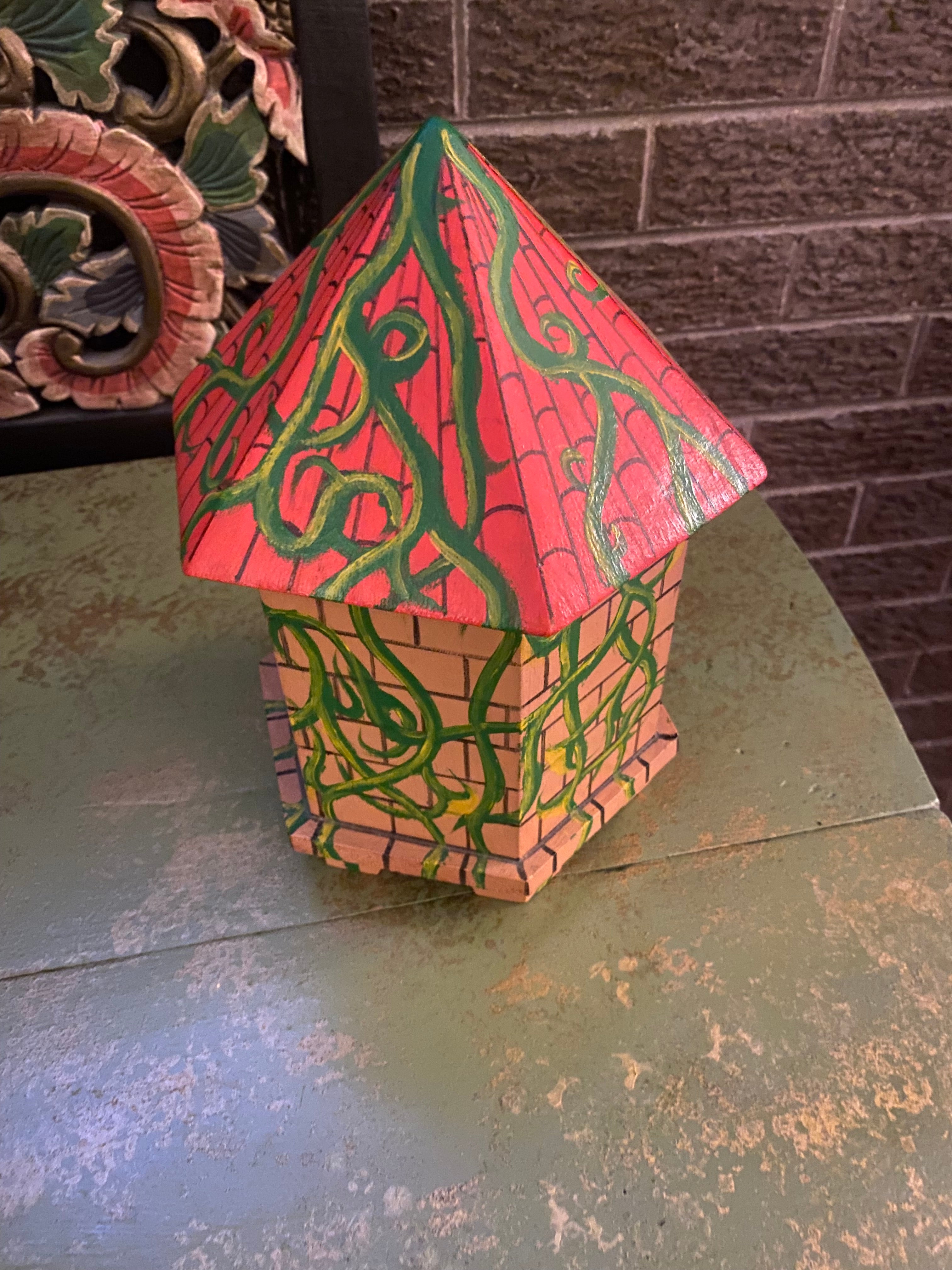 Hand Painted Decorative Bird House