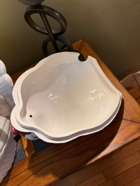 CERAMIC TURKEY TUREEN AND LADLE