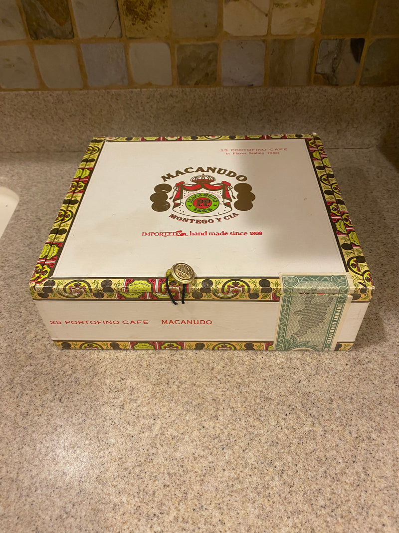 Upcycled Cigar Box Purse — alternate view