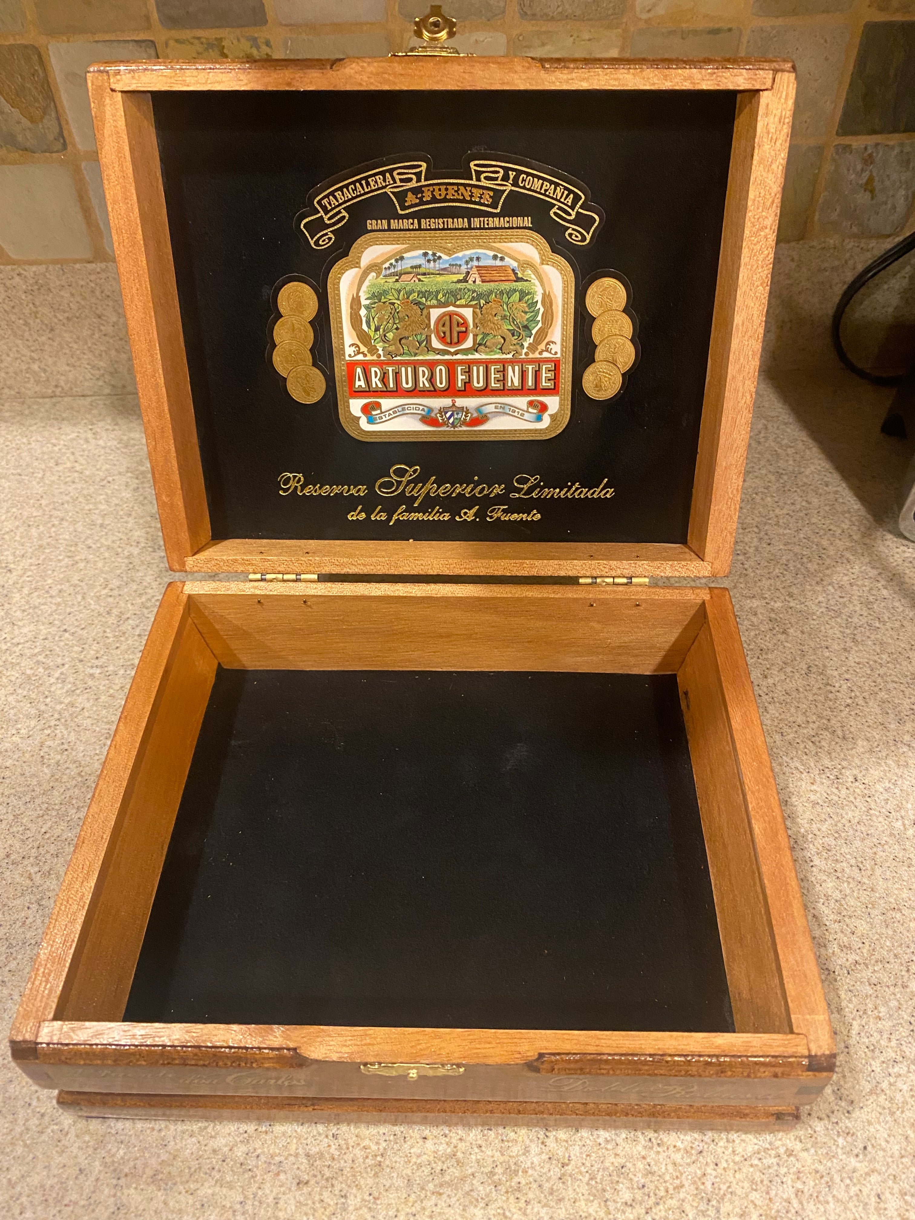 Wooden Cigar Box-Storage Box-Don Carlos