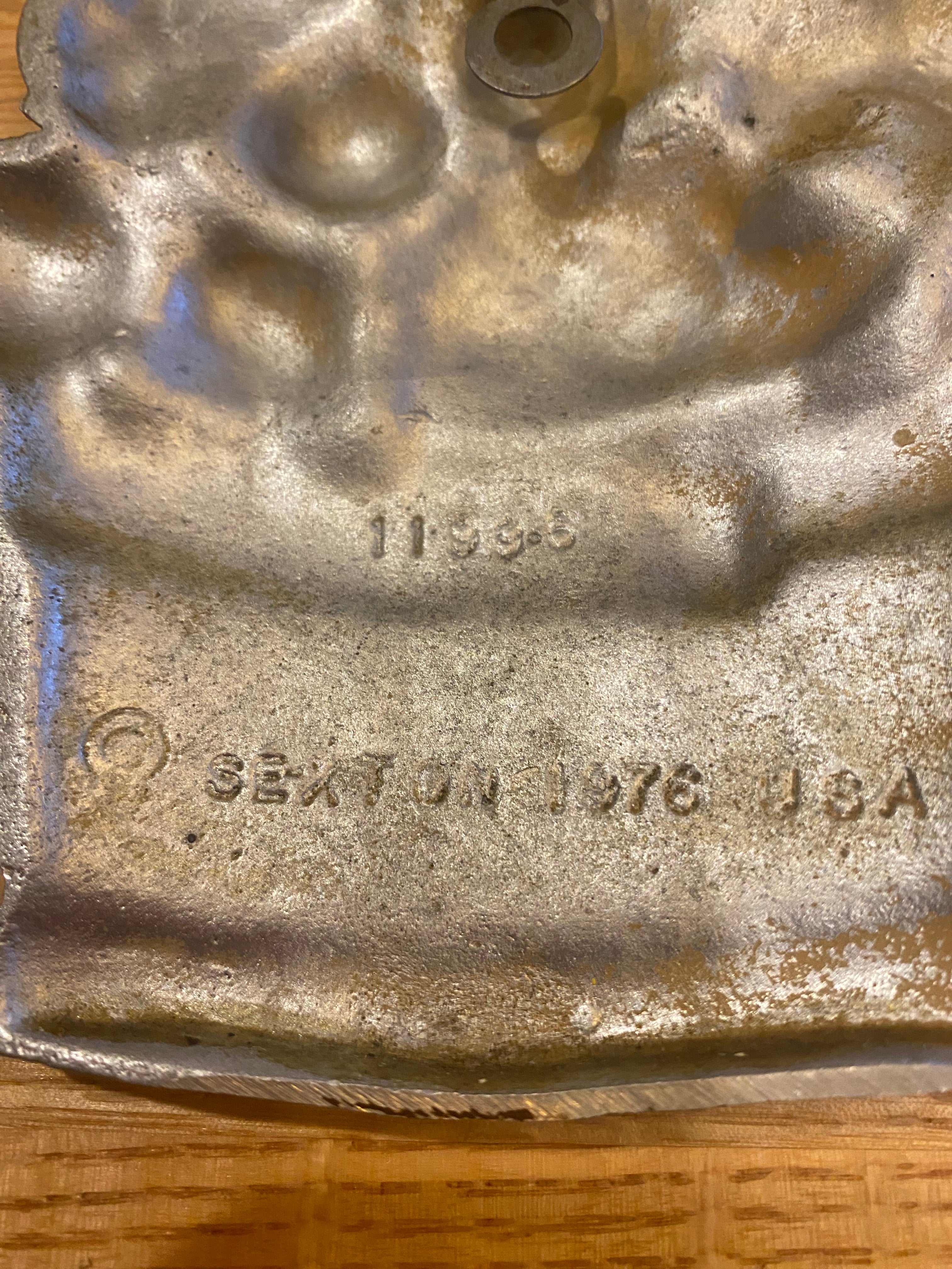 Vtg Sexton Metal Wall Plaque-Veggie Basket-11996
